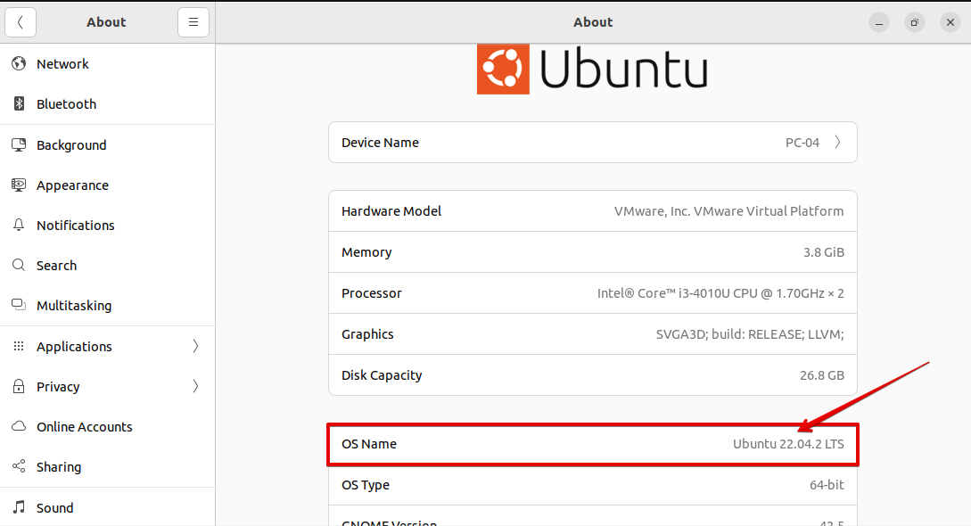 how to check ubuntu version 8