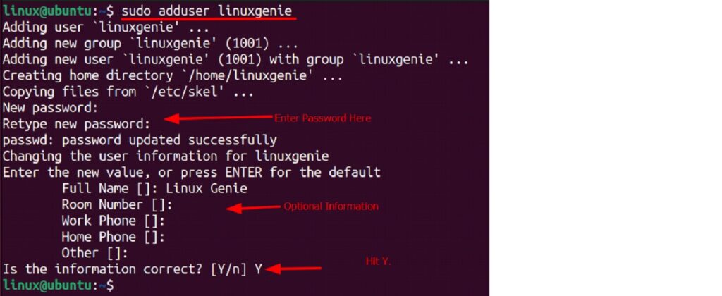 How to Add User on Ubuntu 22.04 Through the Terminal - Linux Genie