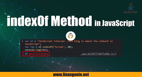 What is the indexof Method in JavaScript