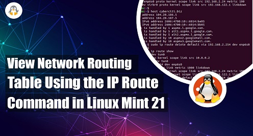 View Network Routing Table Using the IP Route Command in Linux Mint 21