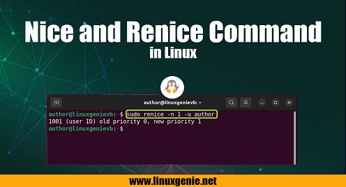 Nice and Renice Command in Linux With Examples