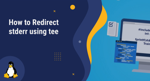 How to Redirect stderr using tee