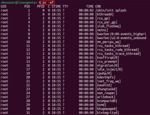 ps -ef Command in Linux | Explained - Linux Genie