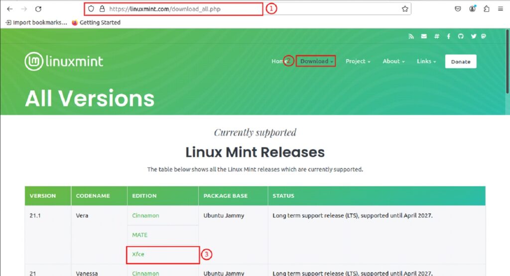 How to Install Linuxmint 21.1 Xfce (LTS) Editon