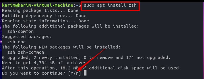 install zsh on ubuntu 22.04
