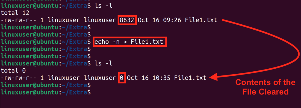 How to Clear the Contents of a File from the Command Line in Ubuntu 22. ...
