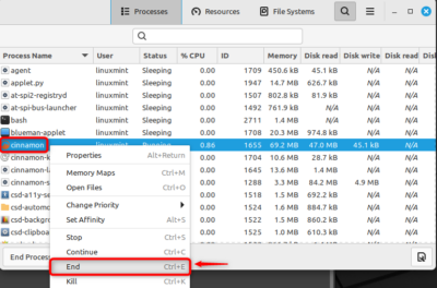 How to Use/Manage Task Manager on Linux Mint? - Linux Genie